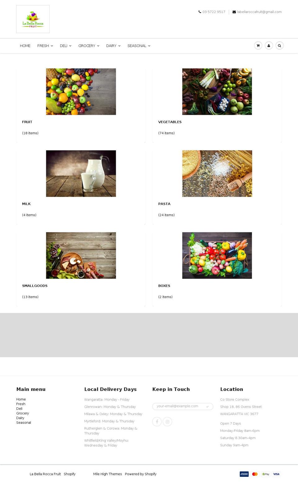 labellarocca.com — Shopify storefront screenshot