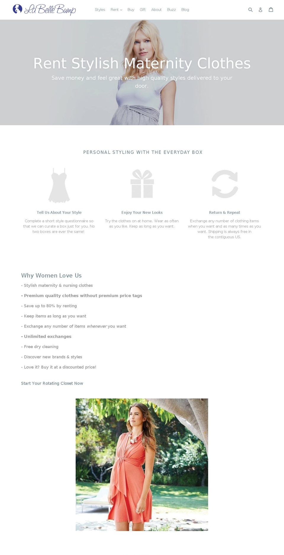 labellebump.com shopify website screenshot