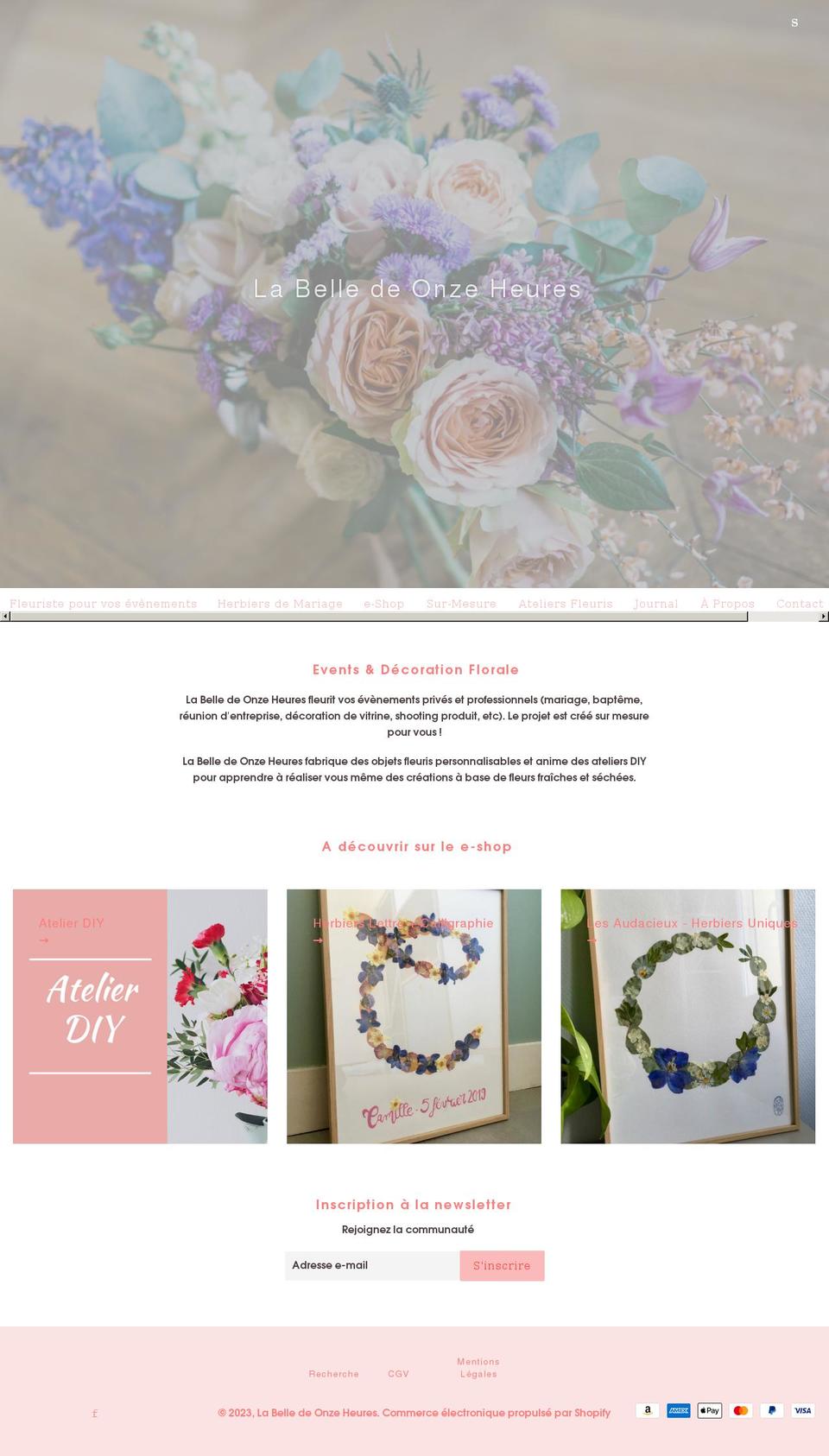 labelledeonzeheures.com shopify website screenshot