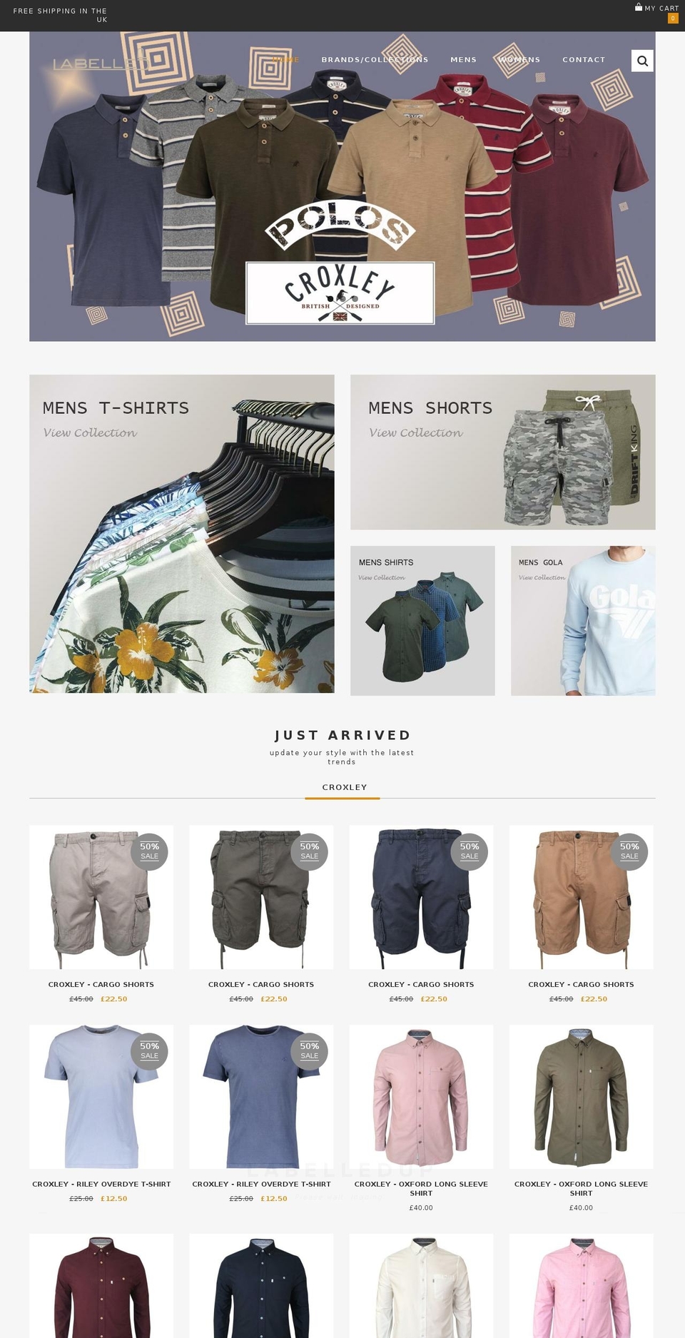 labelledup.com shopify website screenshot