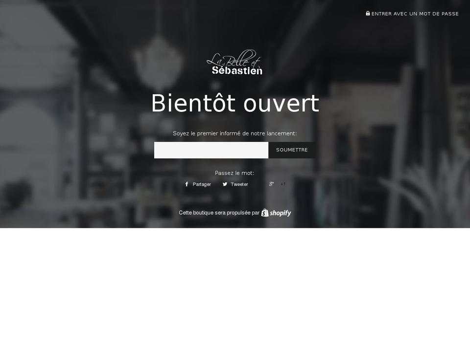 labelleetsebastien.com shopify website screenshot