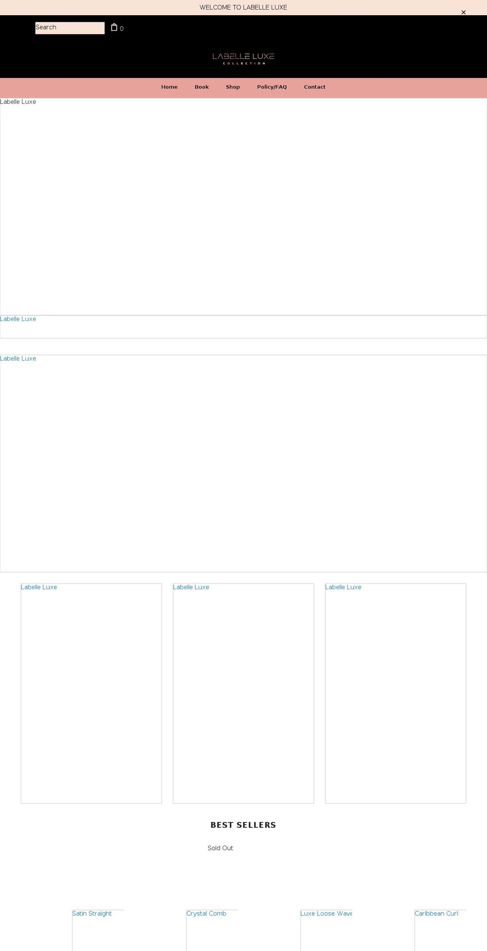 labelleluxecollection.com shopify website screenshot