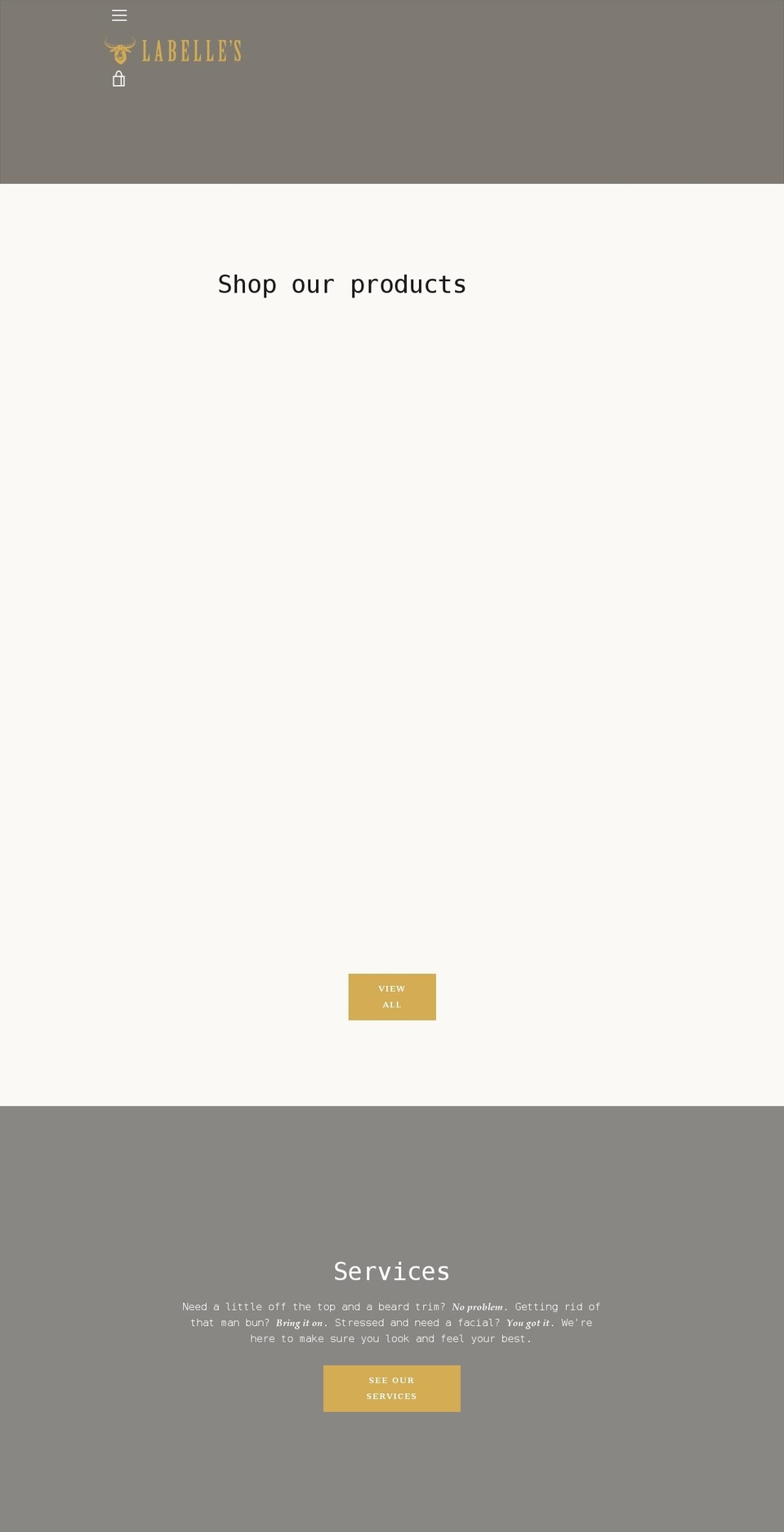 labellesstore.com shopify website screenshot