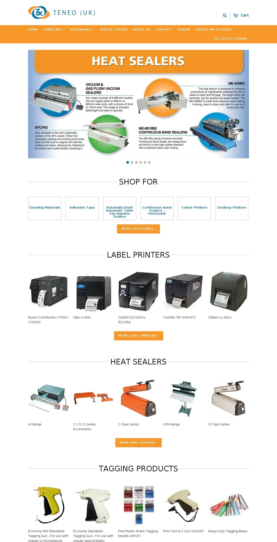 labellingproducts.co.uk shopify website screenshot