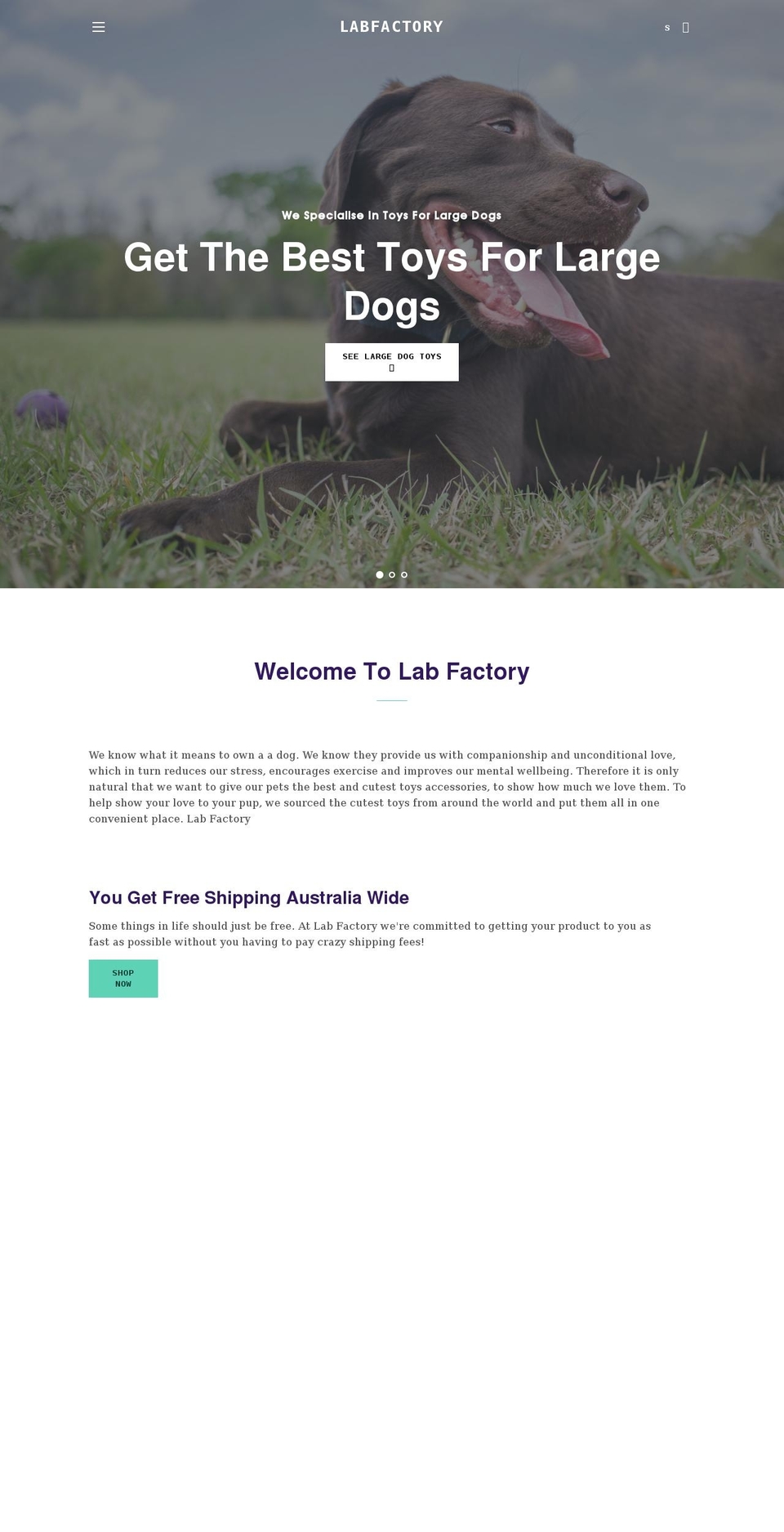 labfactory.com.au shopify website screenshot