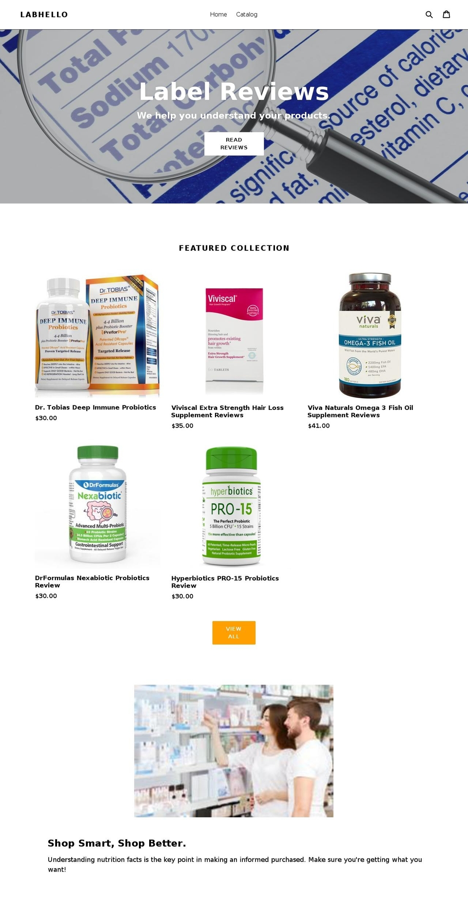 labhello.com — Shopify storefront screenshot