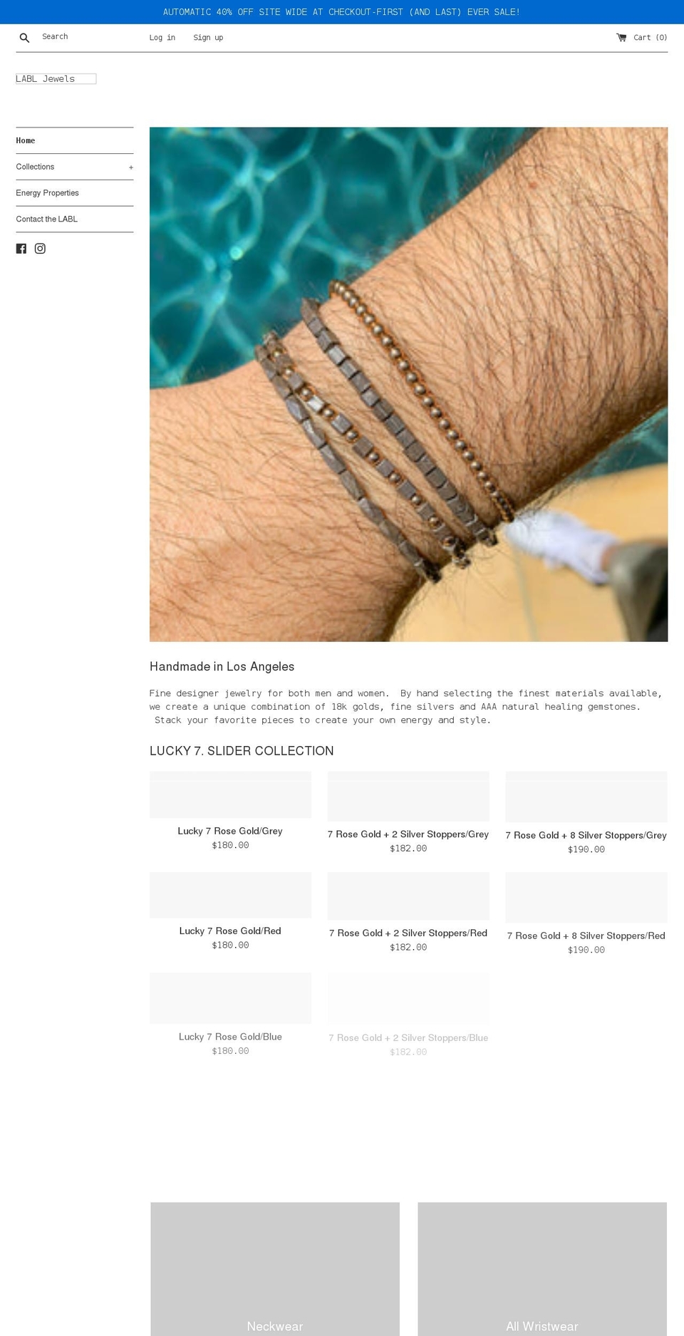 labljewels.com shopify website screenshot