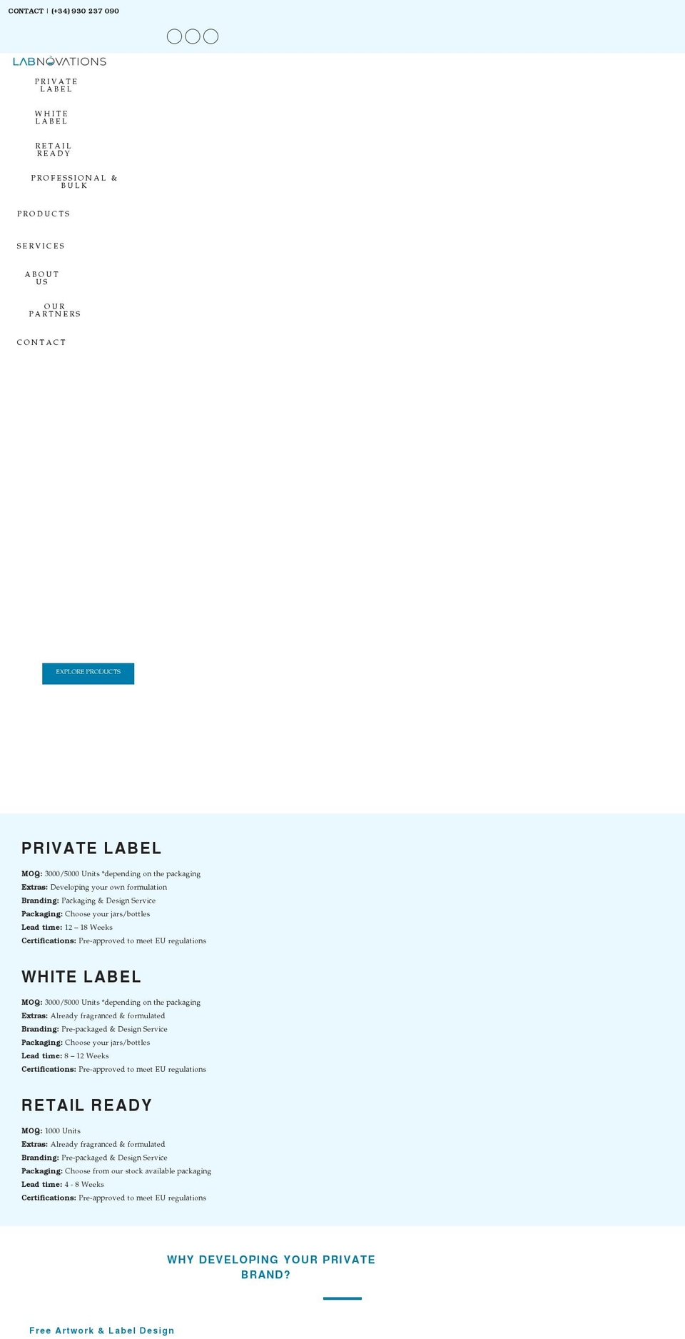 labnovations.com shopify website screenshot