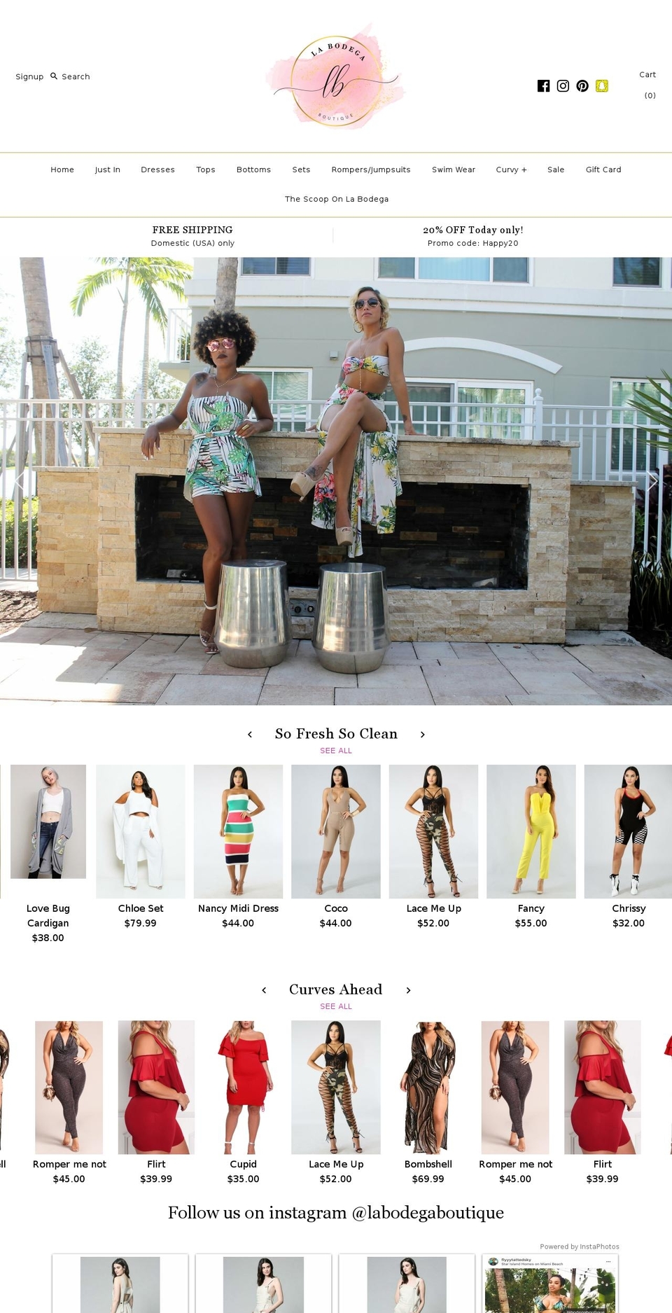 labodegaboutique.com shopify website screenshot