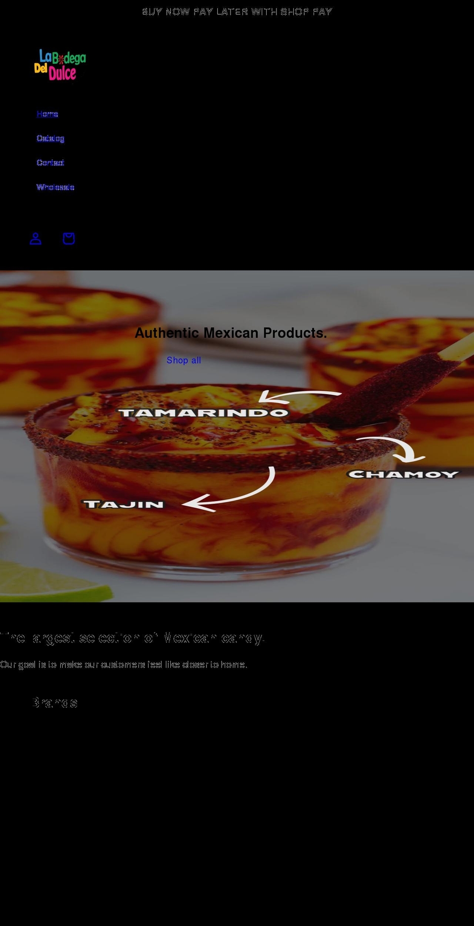 labodegadeldulce.com shopify website screenshot