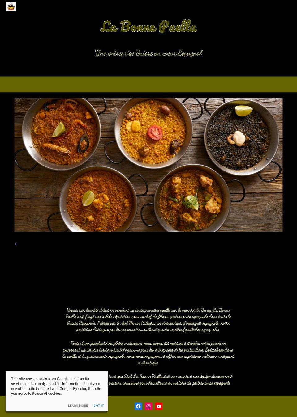 labonnepaella.ch shopify website screenshot