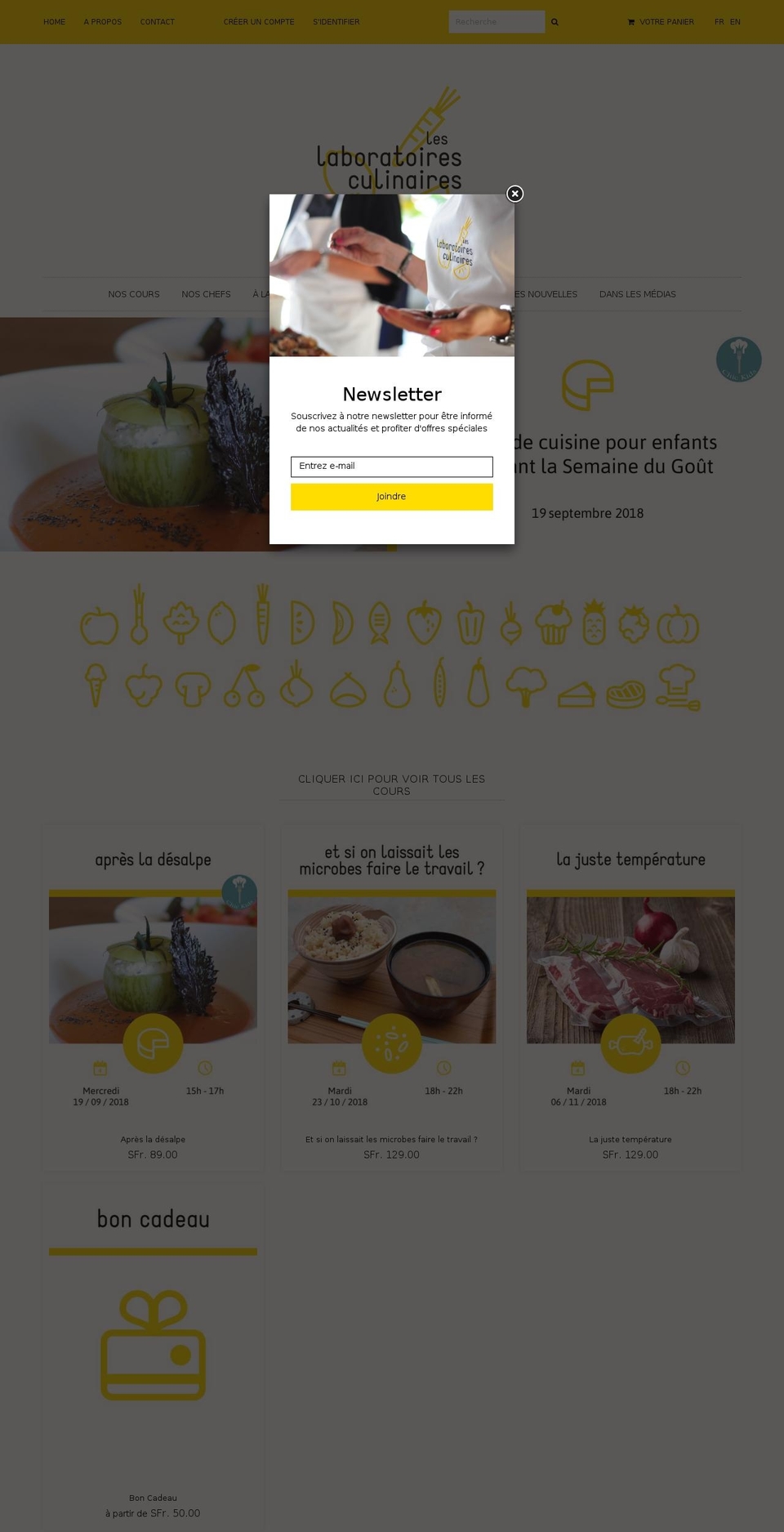 laboratoiresculinaires.com — Shopify storefront screenshot
