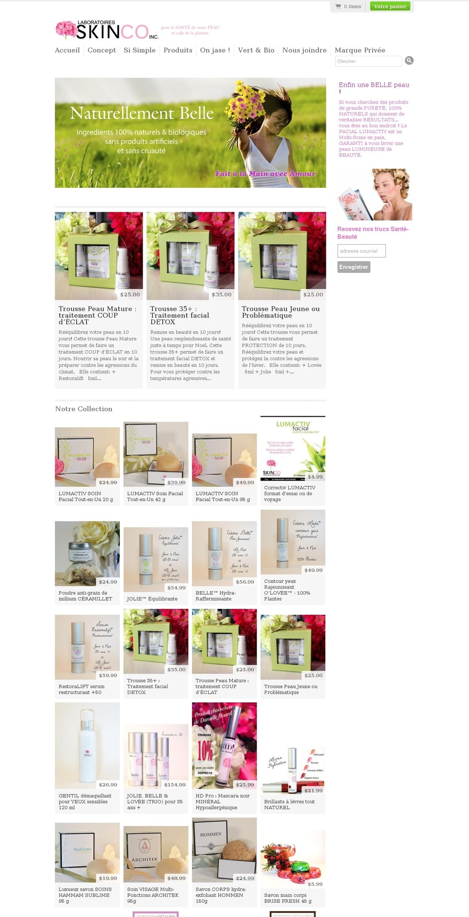 laboratoireskinco.com shopify website screenshot