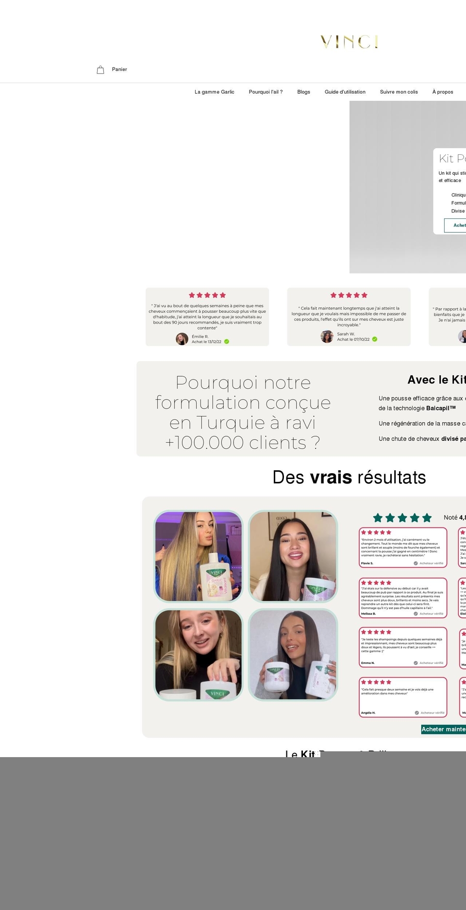 laboratoiresvinci.com shopify website screenshot
