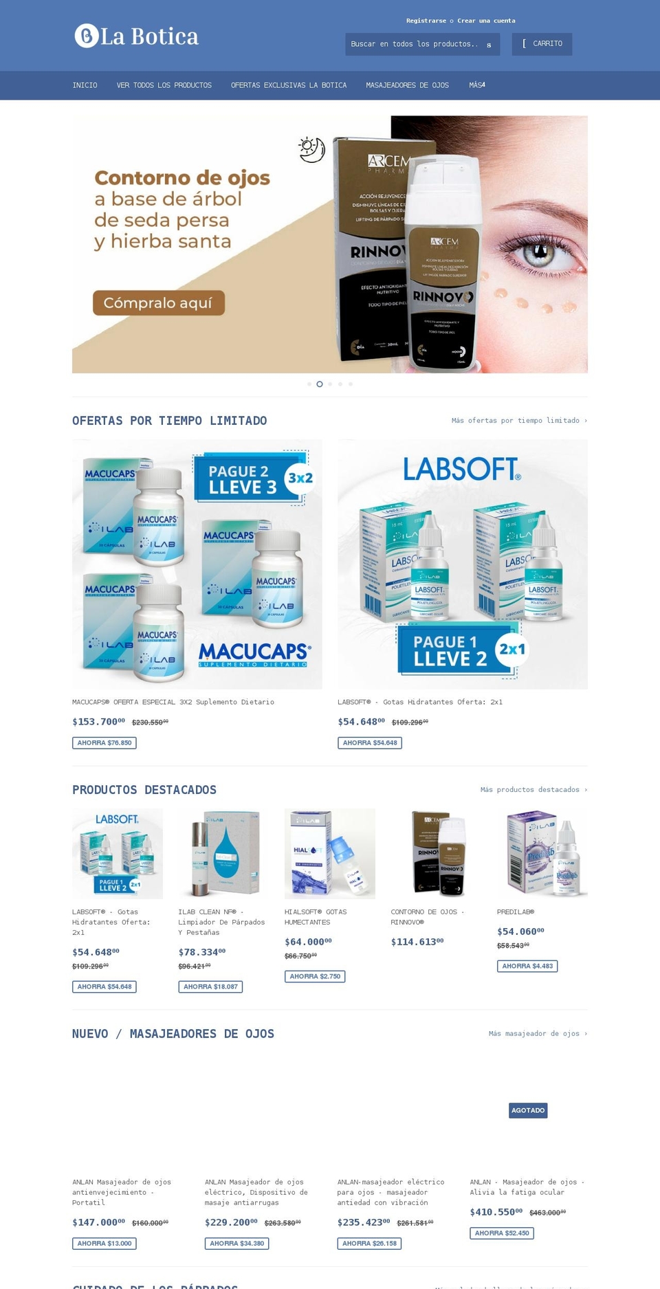 labotica.co shopify website screenshot