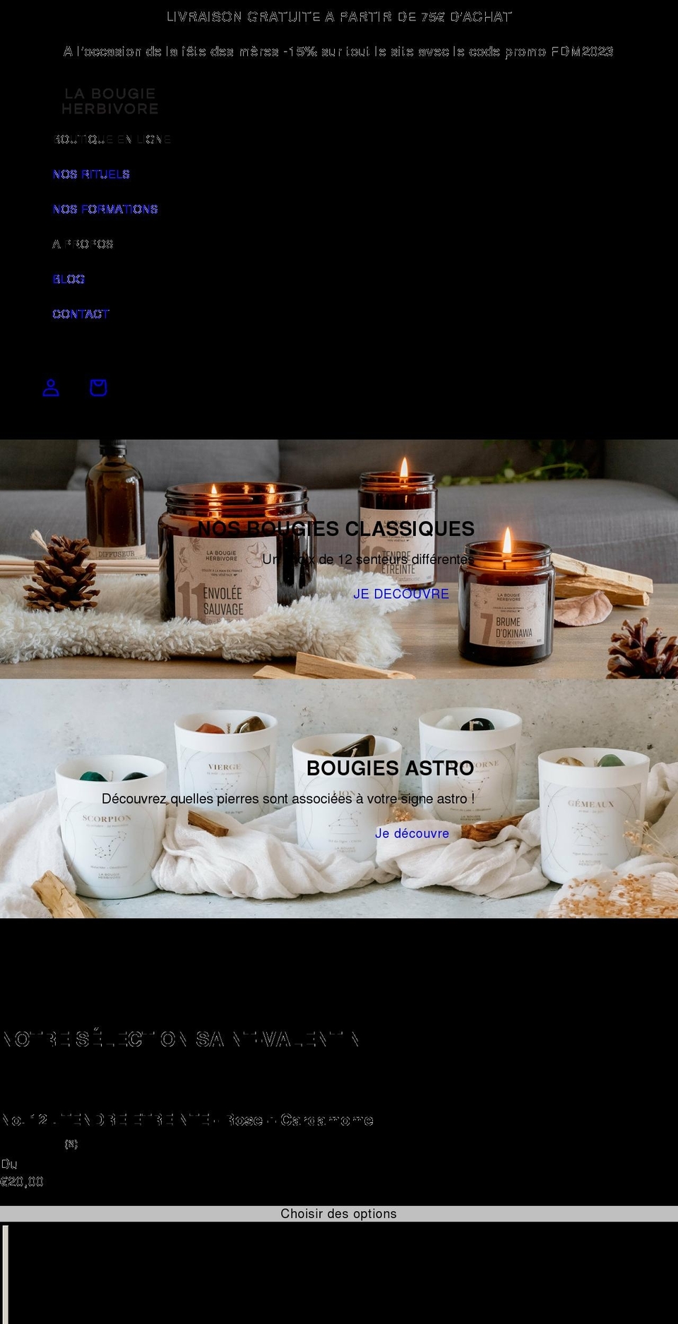 labougieherbivore.com shopify website screenshot