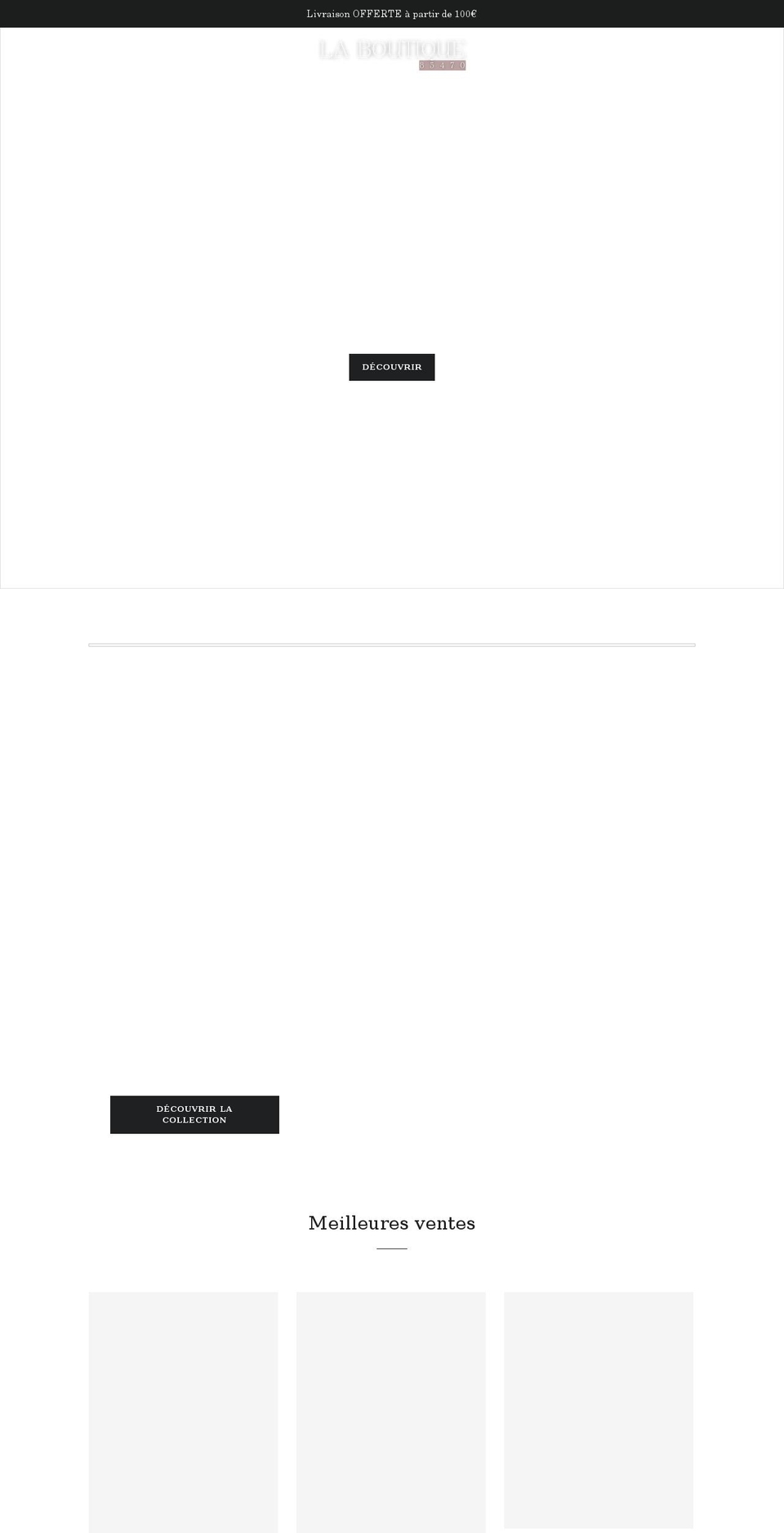 laboutique83470.com shopify website screenshot
