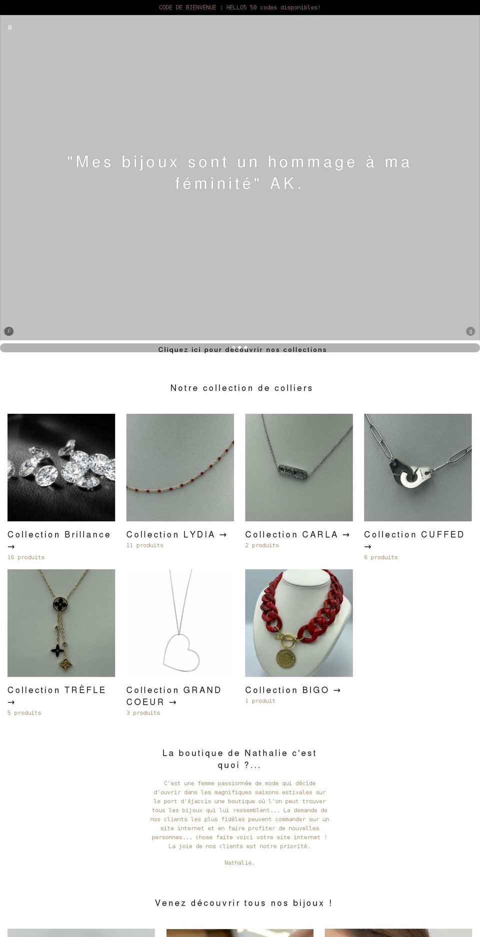 laboutiquedenathalie.com shopify website screenshot