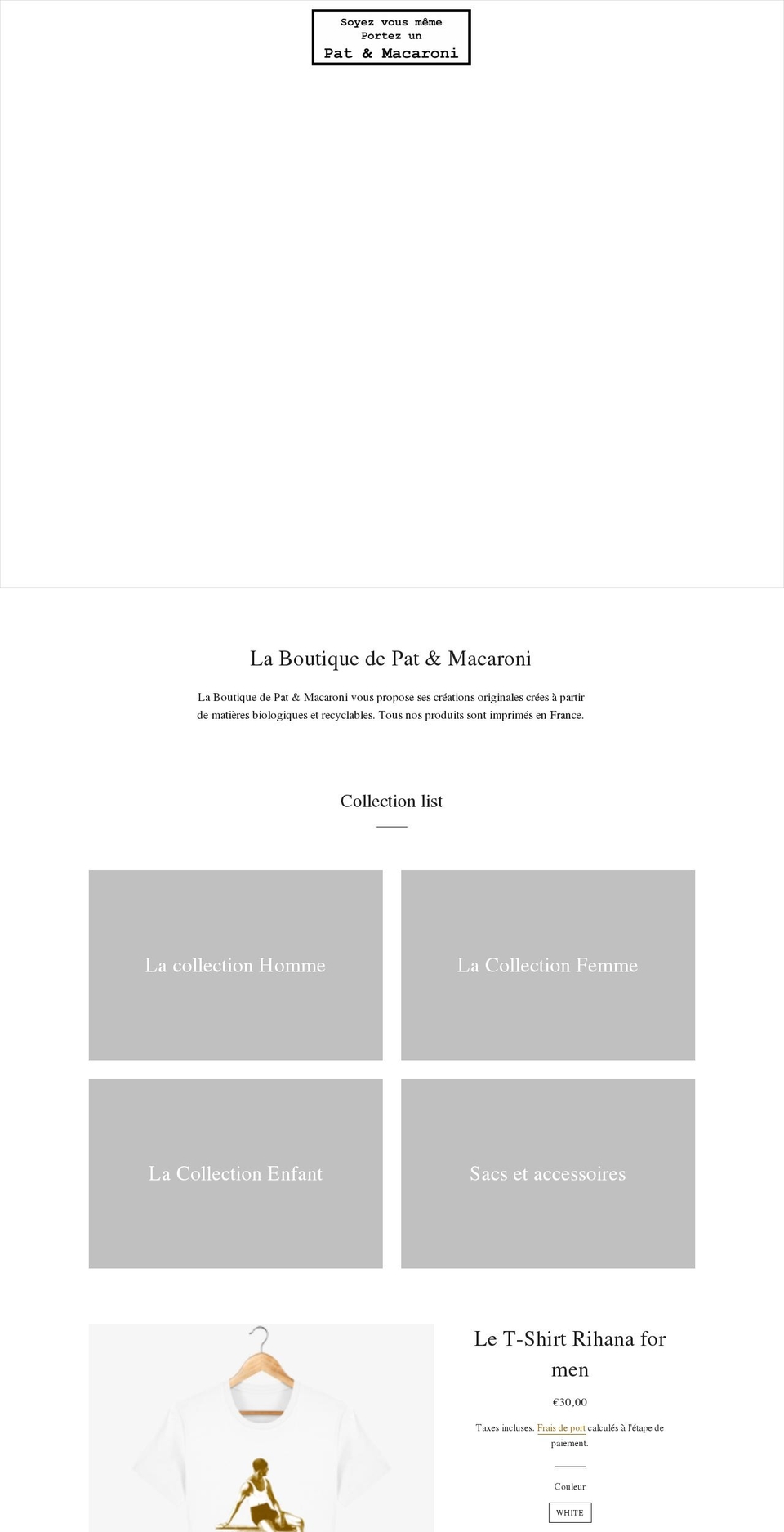 laboutiquedepatetmacaroni.com shopify website screenshot