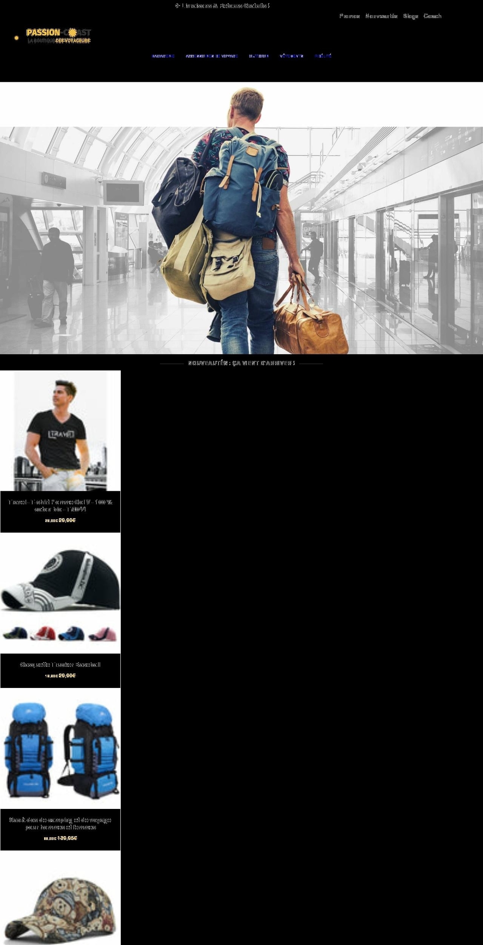 laboutiquedesvoyageurs.com — Shopify storefront screenshot