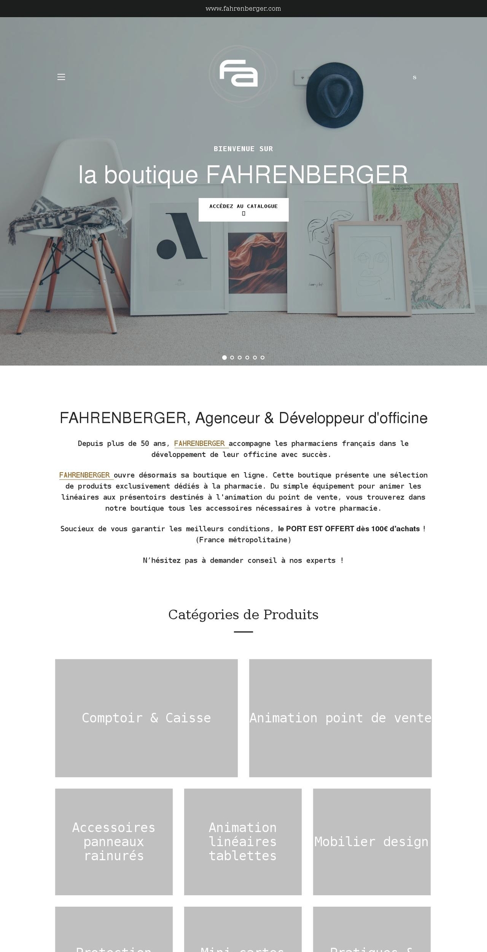 laboutiquefahrenberger.com shopify website screenshot