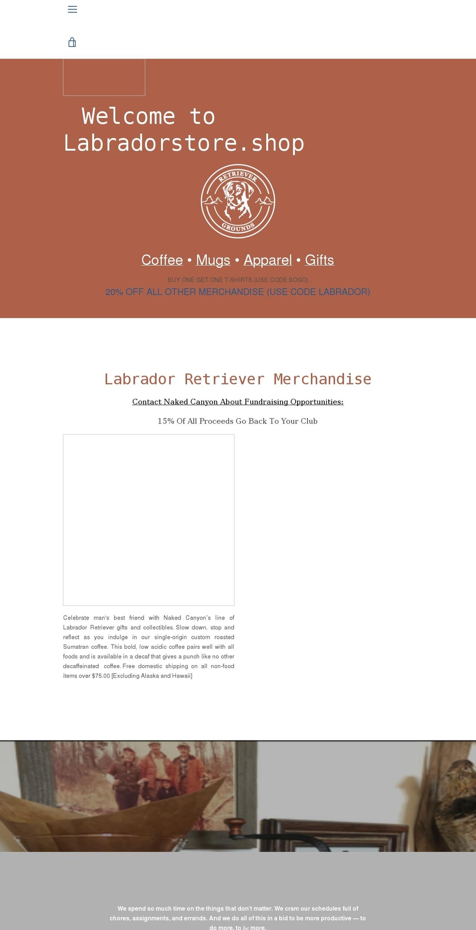 labradorstore.shop shopify website screenshot