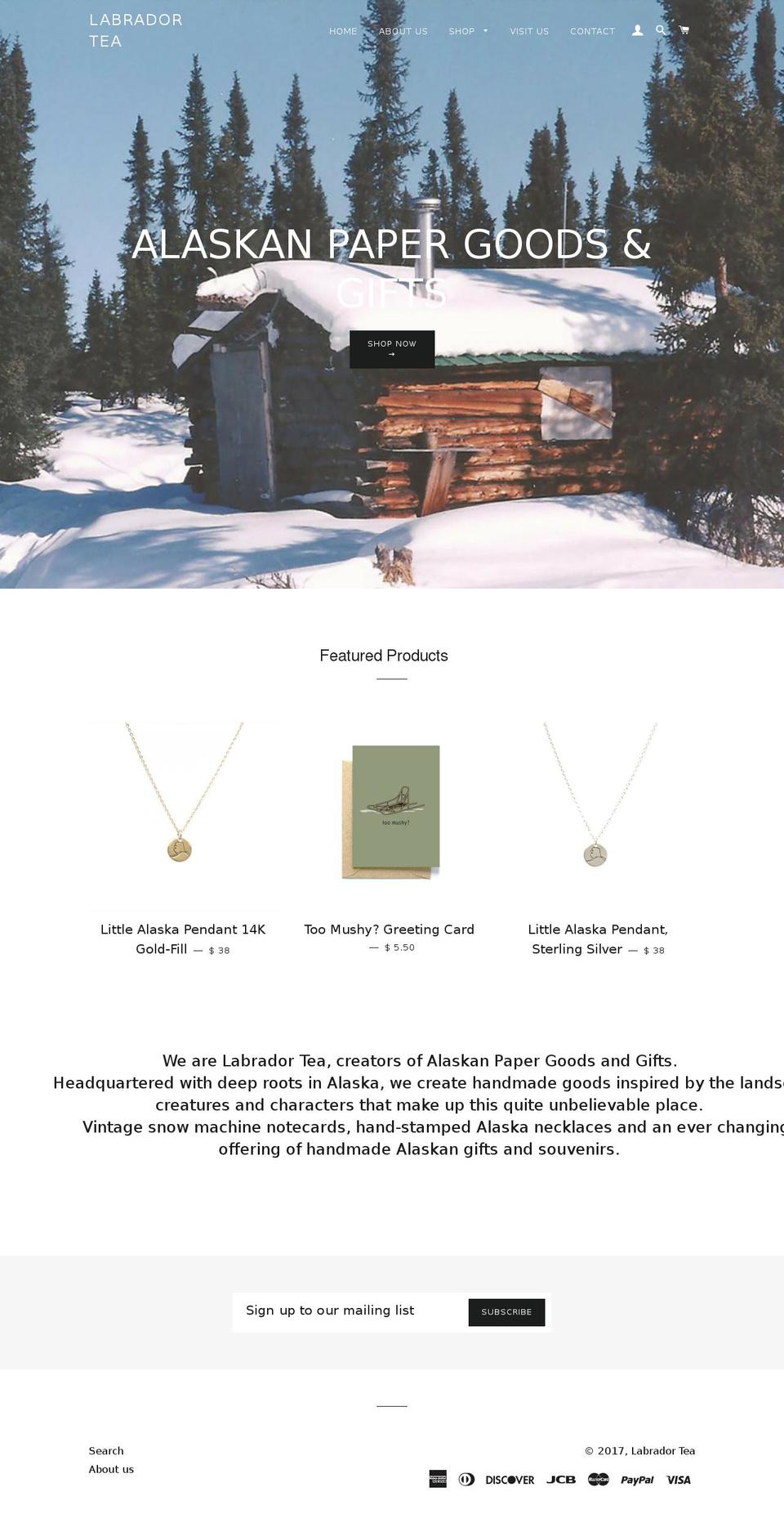 labradorteashop.com shopify website screenshot