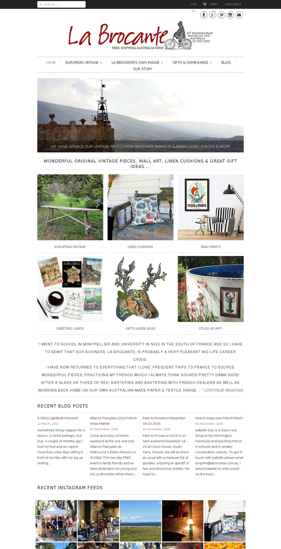 labrocante.com.au shopify website screenshot