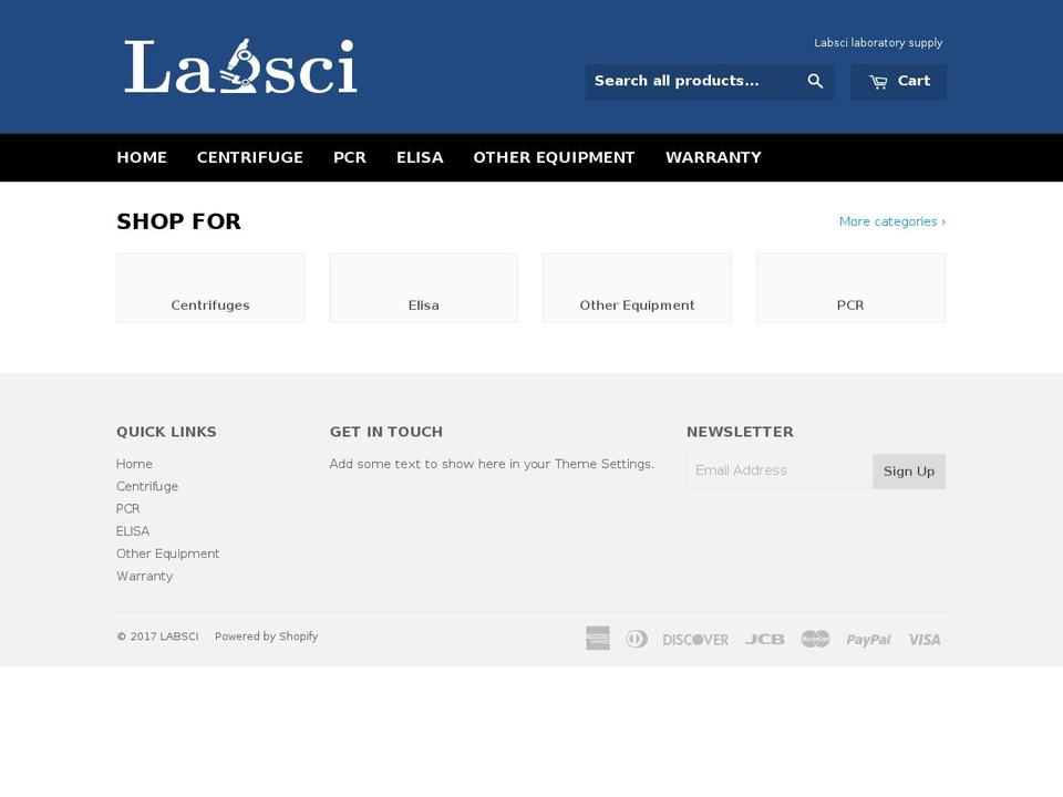 labscillc.com shopify website screenshot