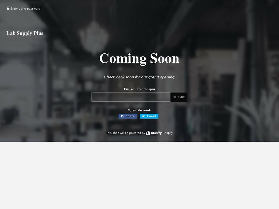 labsupplyplus.com — Shopify storefront screenshot