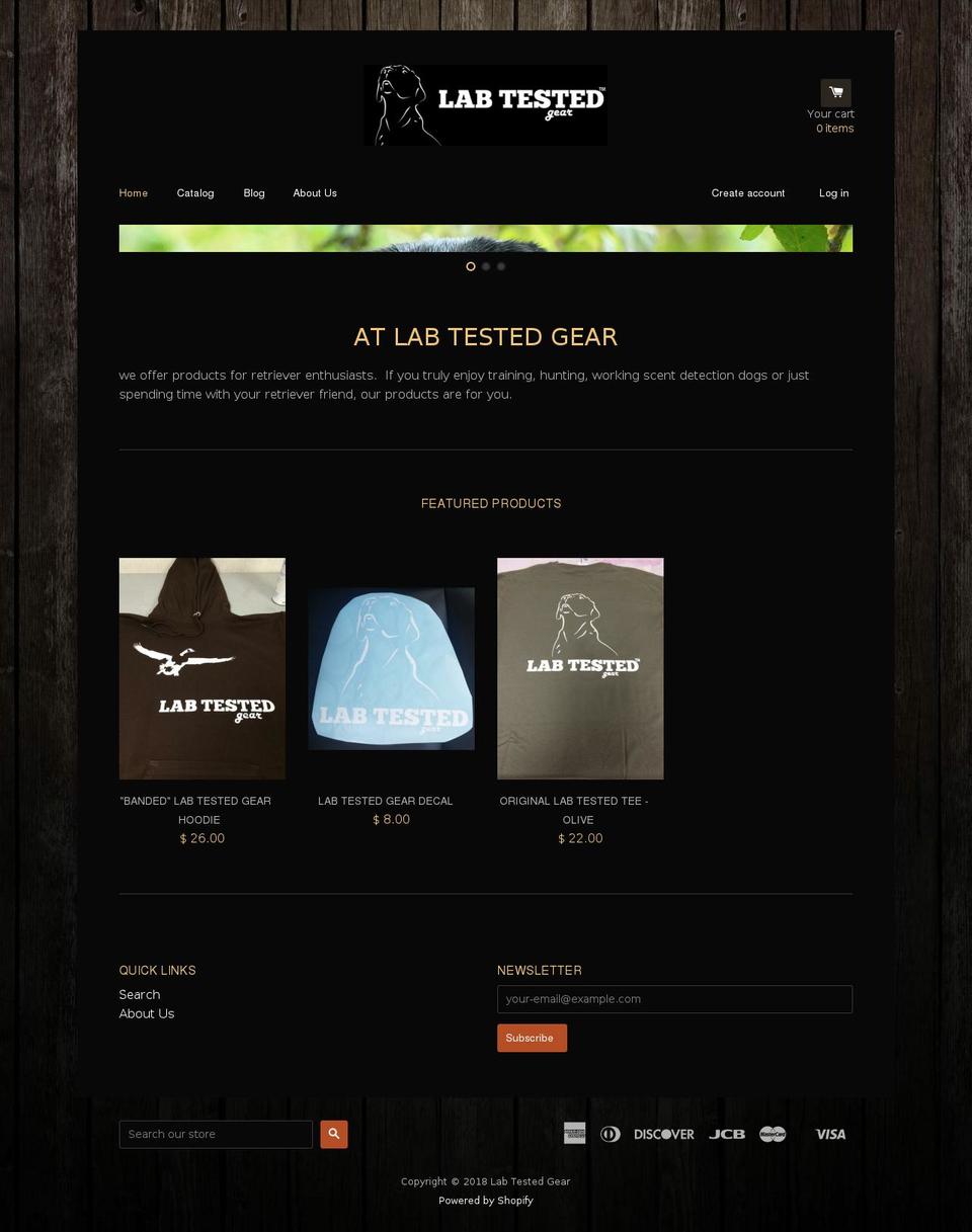 labtestedgear.com — Shopify storefront screenshot