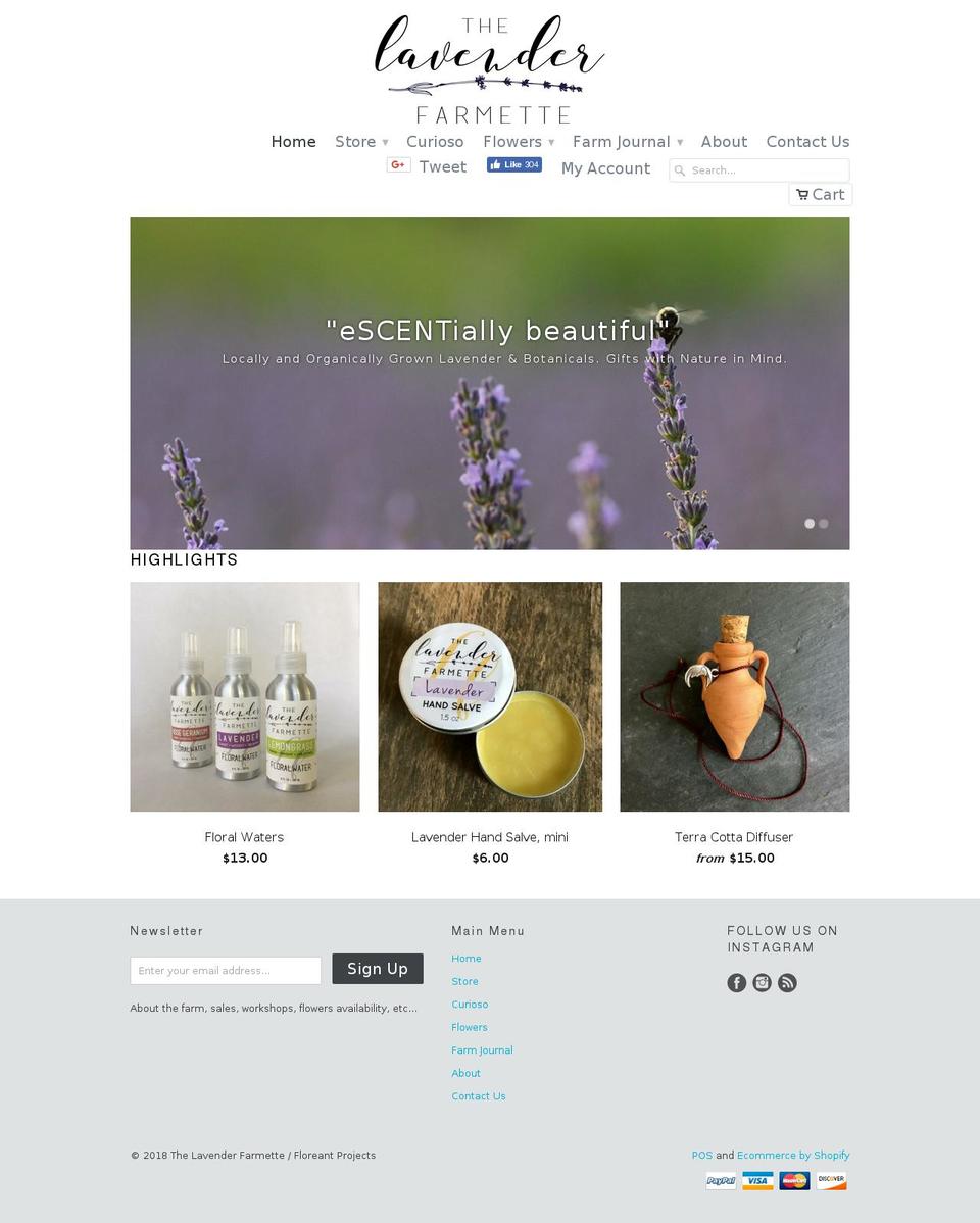 lacageauxfleurs.com — Shopify storefront screenshot