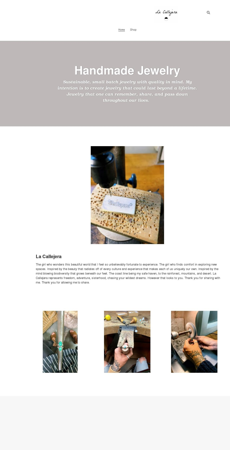 lacallejera.net shopify website screenshot