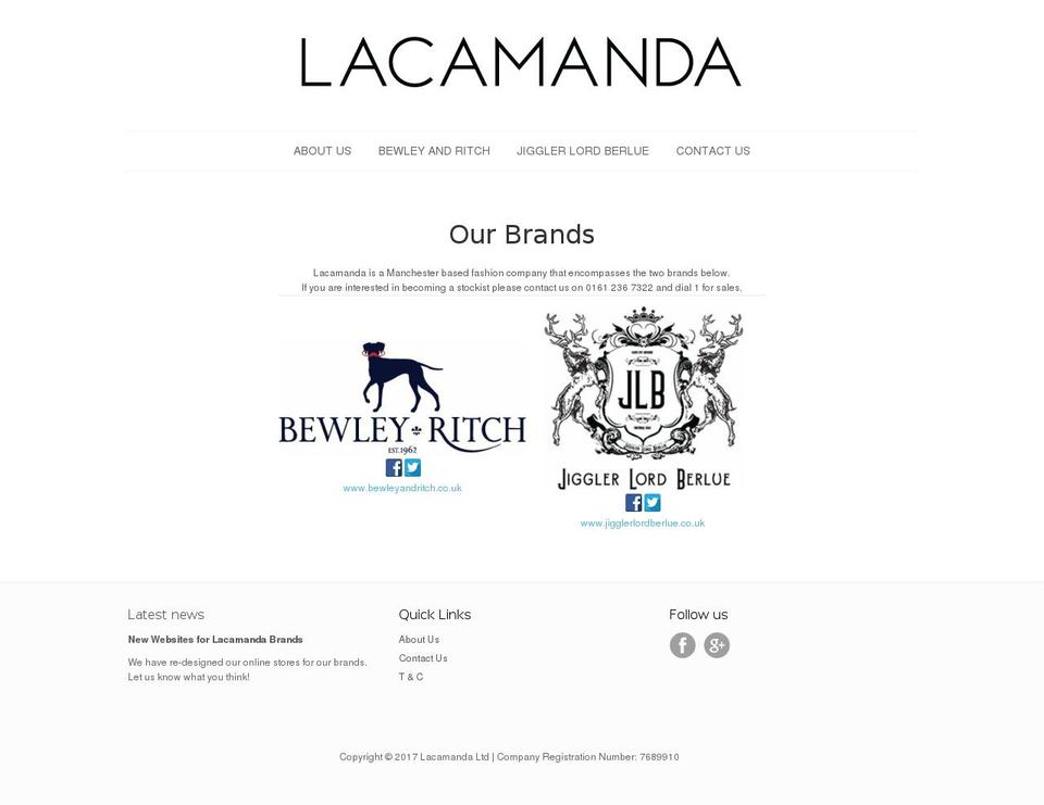 lacamanda.com shopify website screenshot