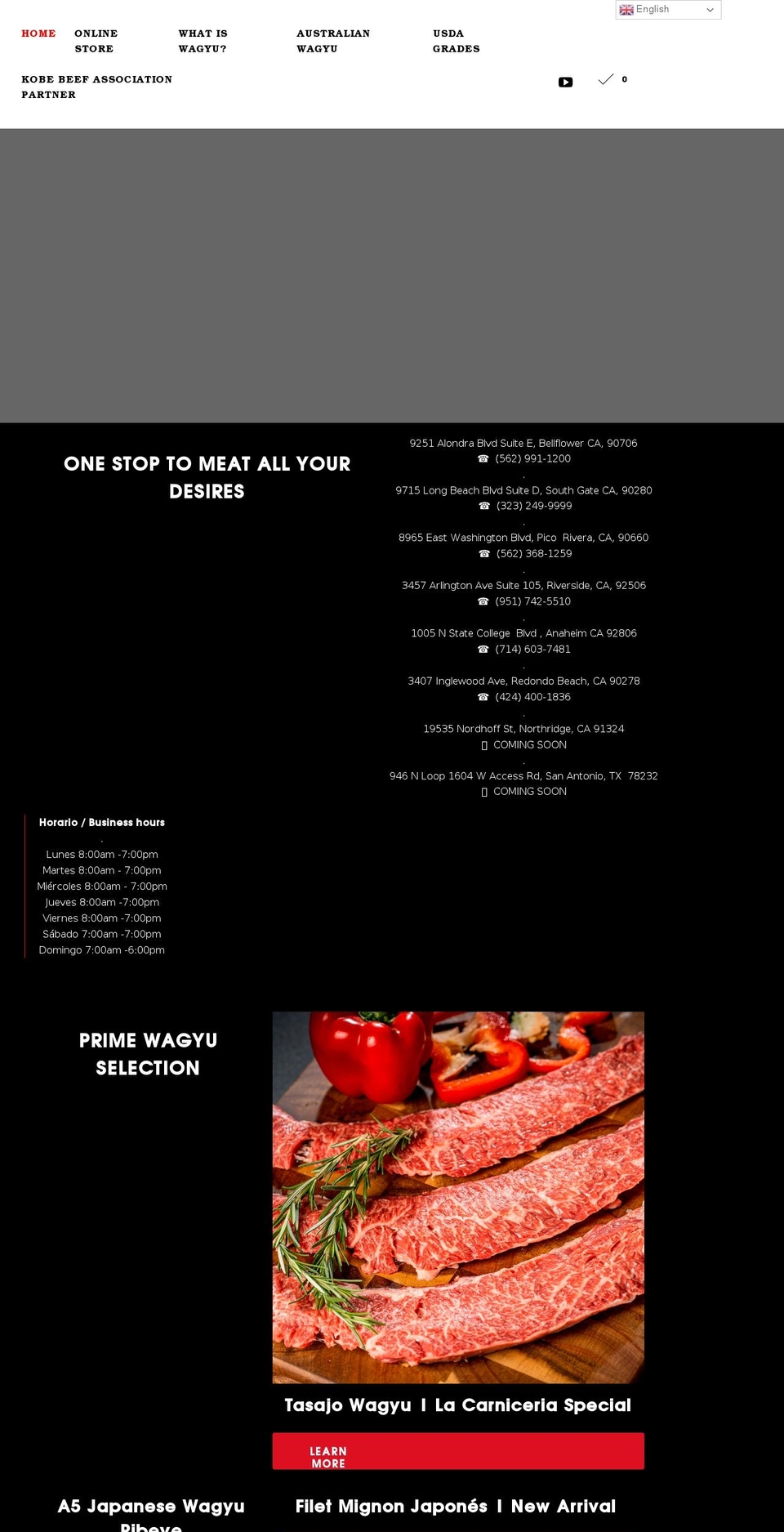 lacarniceriameatmarket.com shopify website screenshot