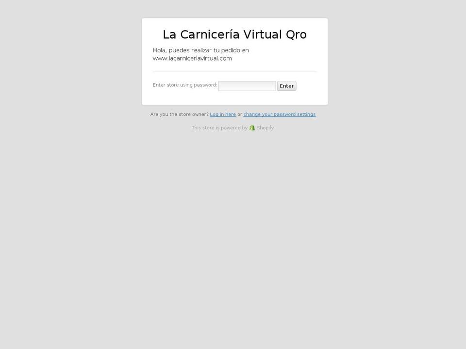 lacarniceriavirtualqro.com — Shopify storefront screenshot