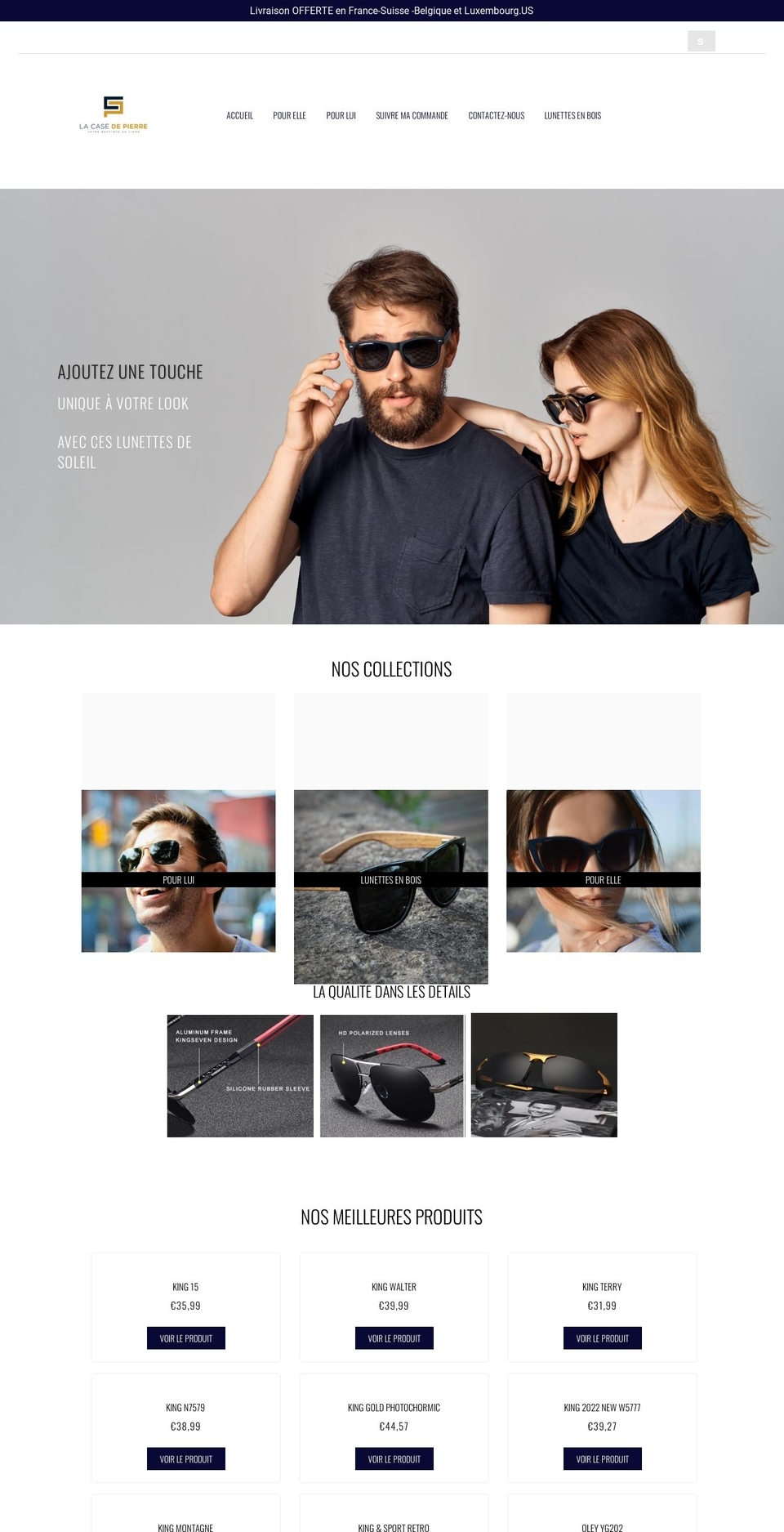 lacasedepierre.com — Shopify storefront screenshot