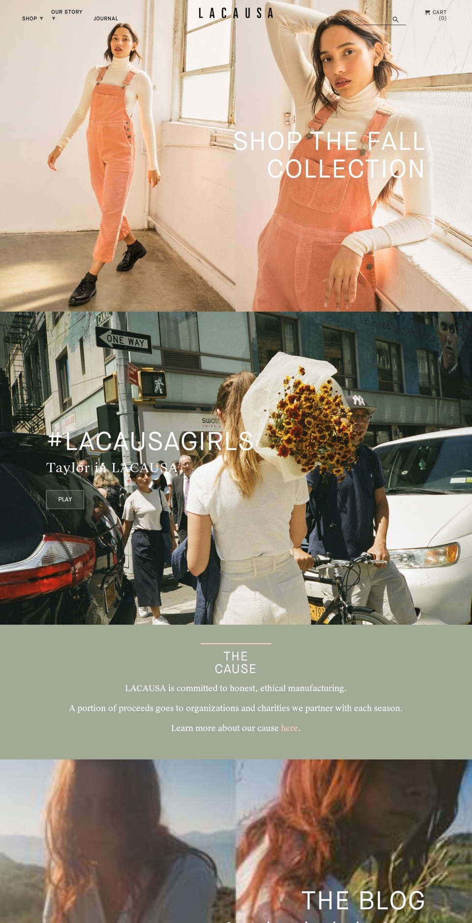 lacausamade.com — Shopify storefront screenshot