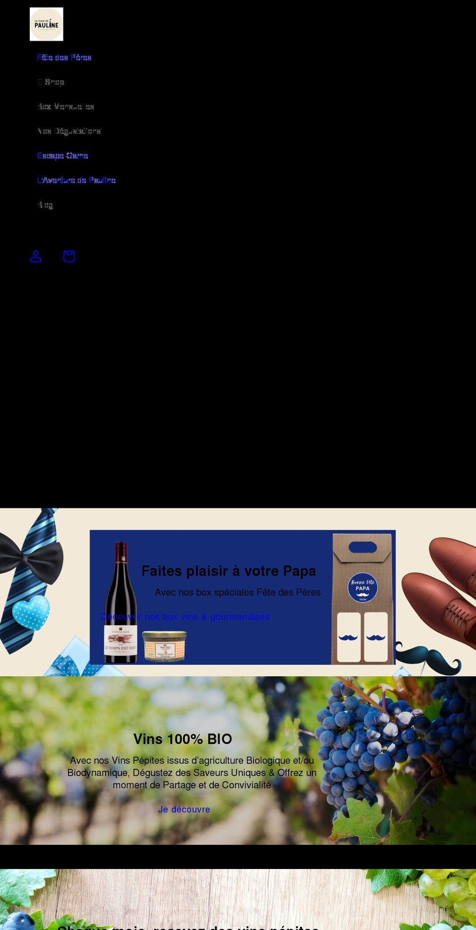 lacavedepauline.com shopify website screenshot