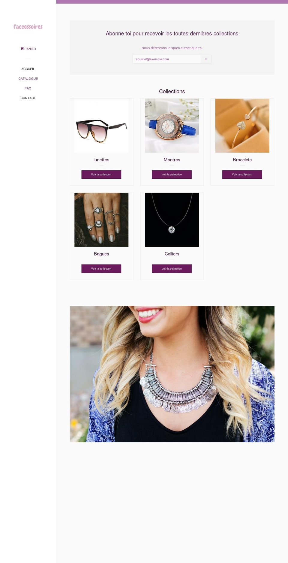 laccessoire.net shopify website screenshot