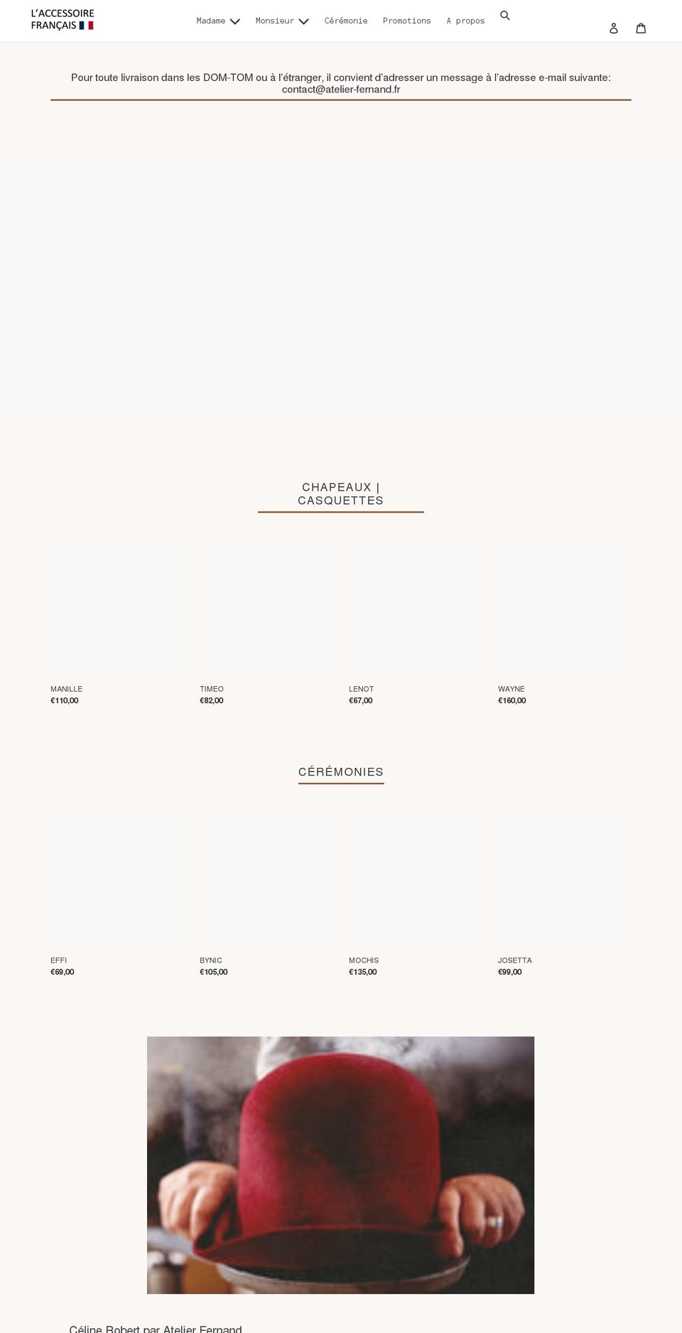 laccessoirefrancais.com shopify website screenshot