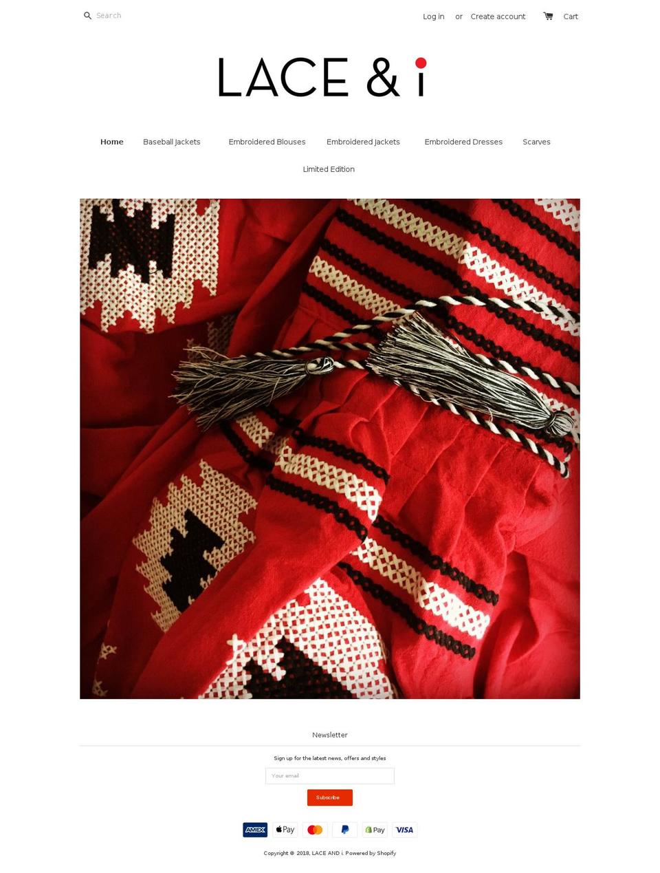 laceandi.com shopify website screenshot