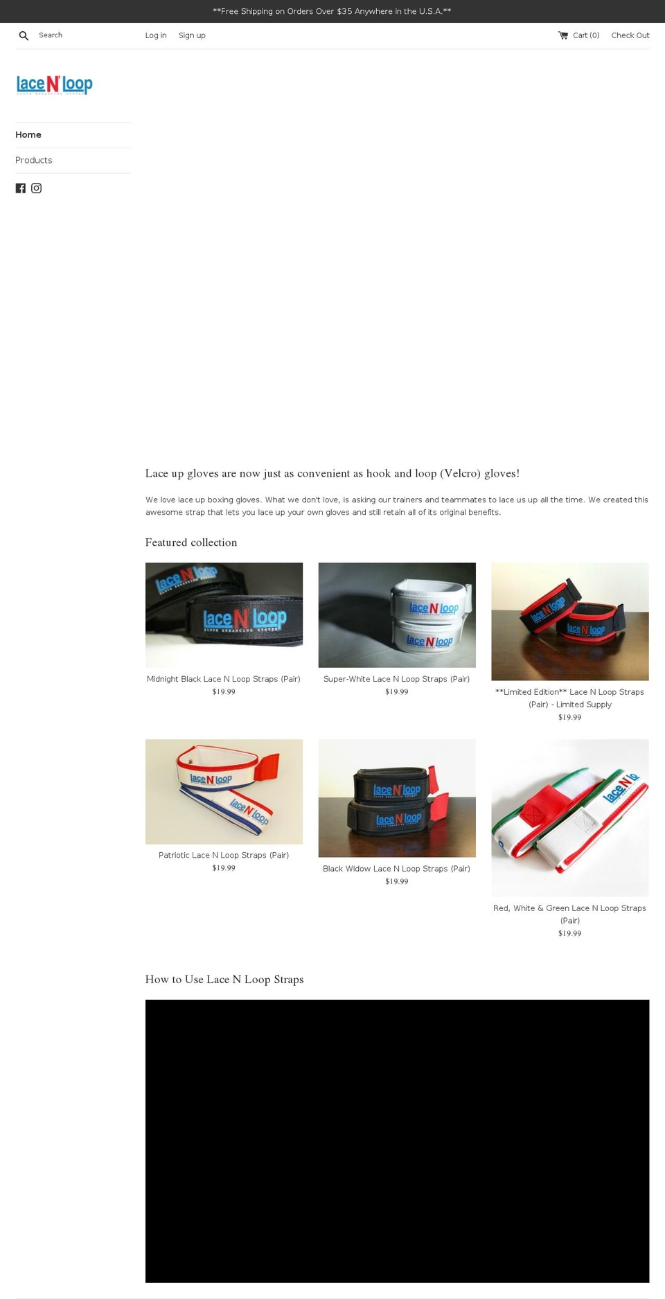 laceandloop.net shopify website screenshot