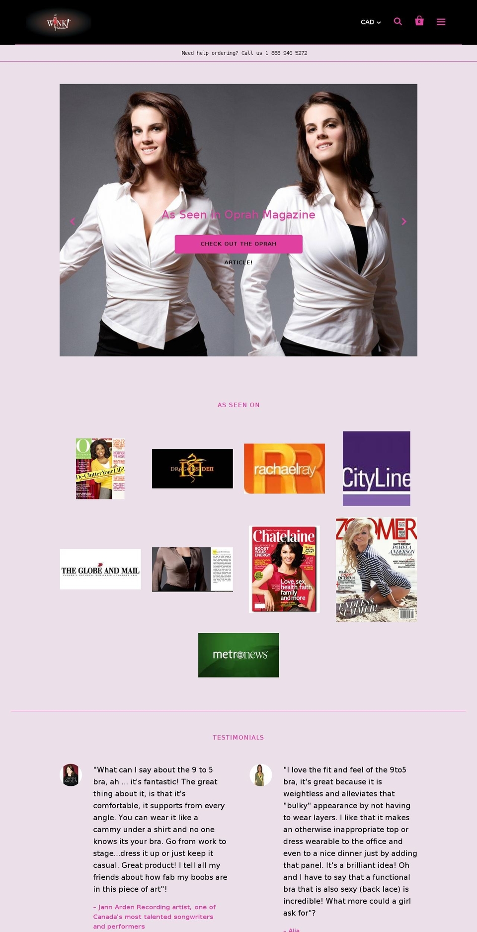 lacebra.ca shopify website screenshot