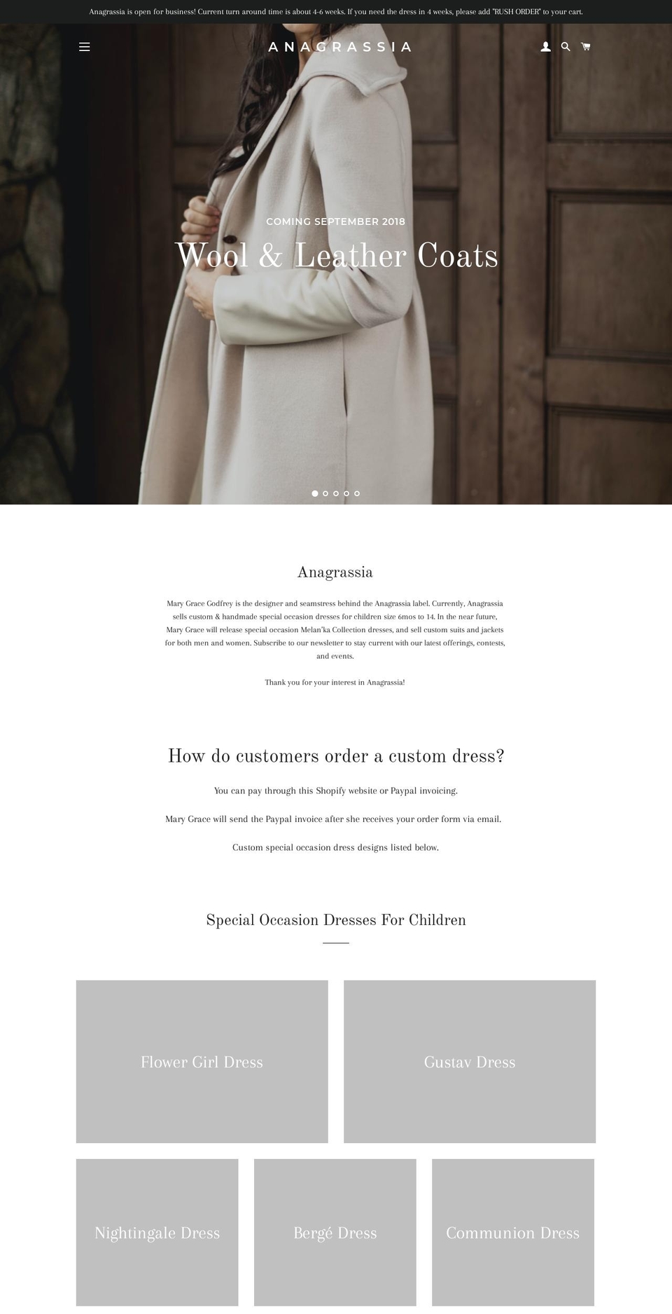laceleotard.com — Shopify storefront screenshot