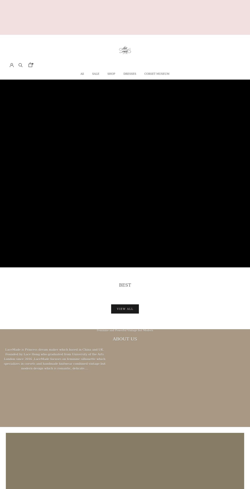 lacemade.com shopify website screenshot