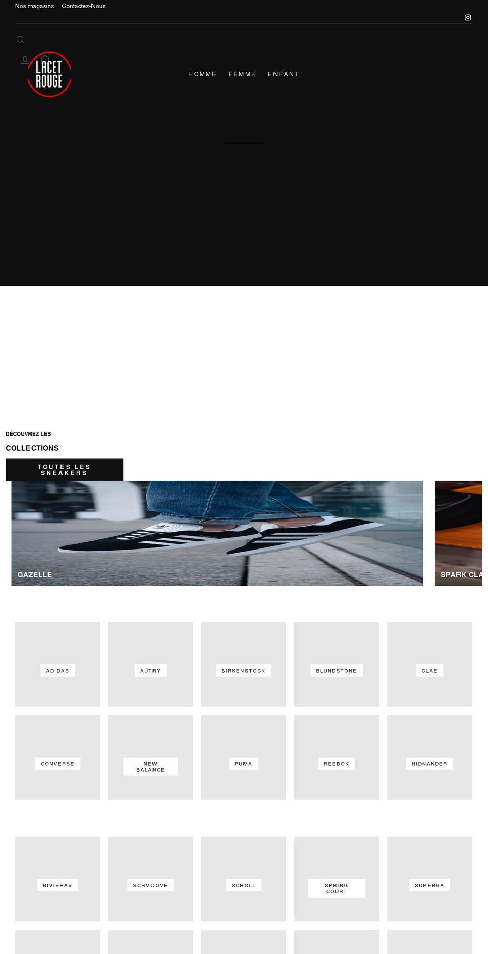 lacetrouge.com shopify website screenshot