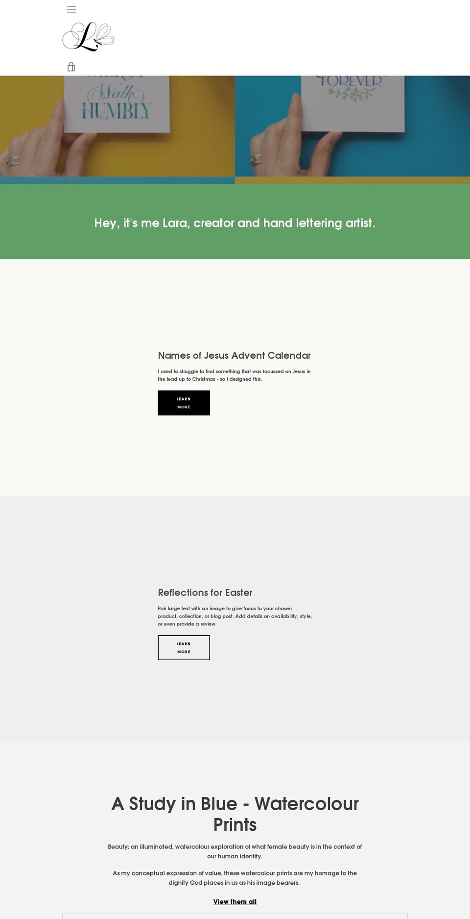 Multi Product Shopify theme site example lacewingcreative.com