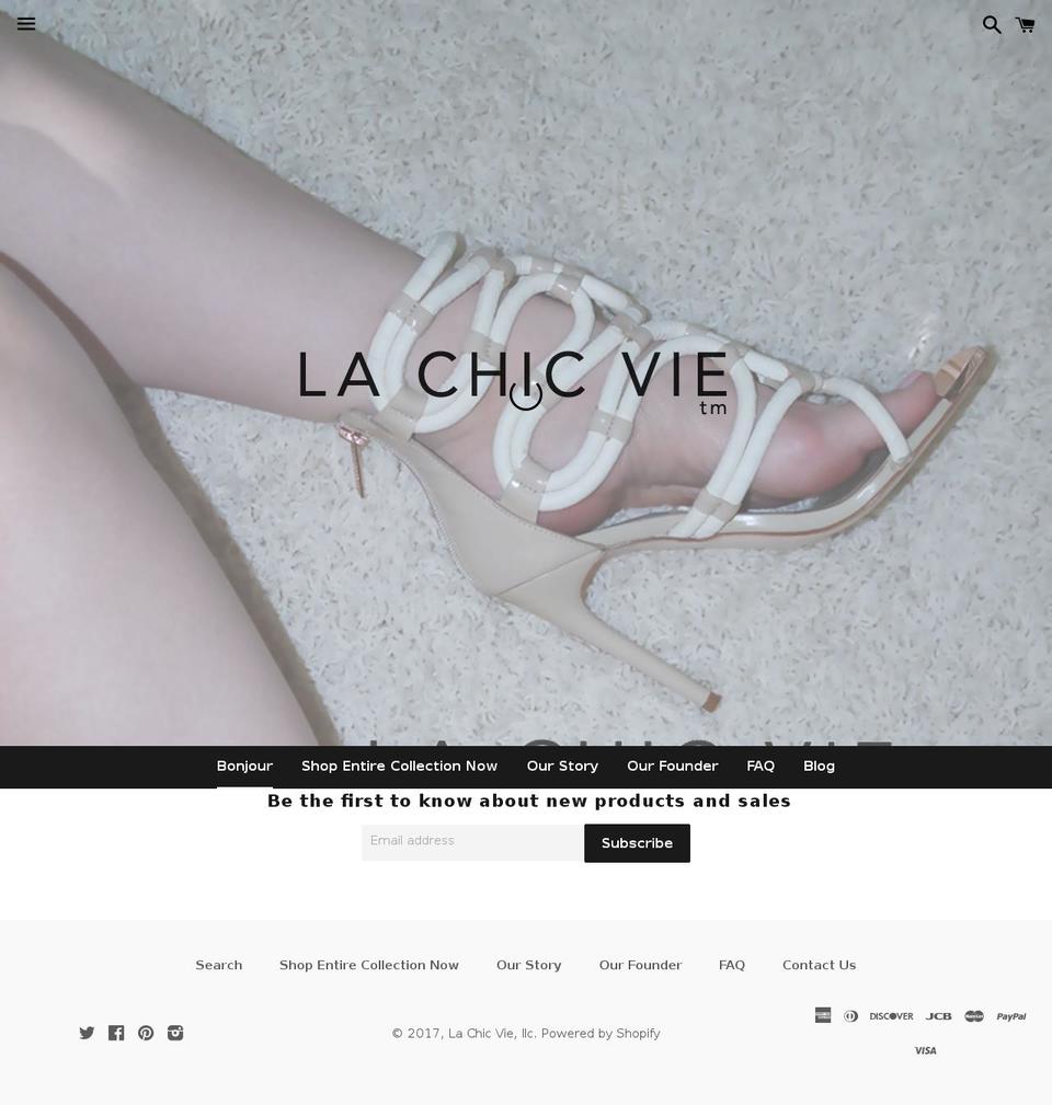 lachicvie.com shopify website screenshot