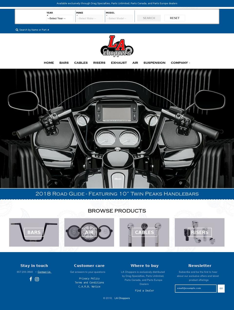 lachoppers.com — Shopify storefront screenshot